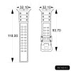 Pasek Strap Triple Protection do Apple Watch 38 / 40 / 41 mm opaska bransoleta - przezroczysty